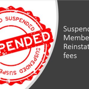 Reinstatement fees