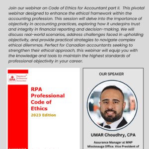 CPD WEBINAR ETHICS II, An Ethical Approach for Accountants (Copy)