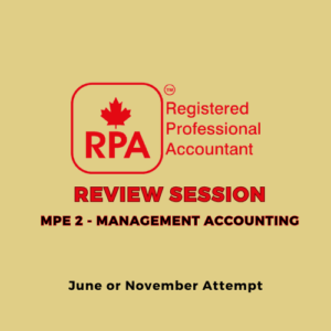 Review Session for MPE2: Management Accounting. November