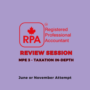 Review session Access on Taxation MPE-3, November