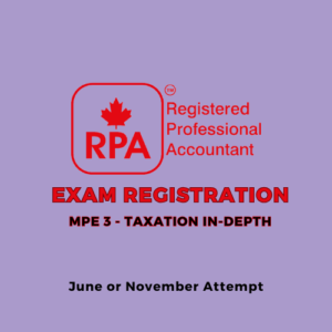 MPE-3 TAXATION IN DEPTH November 16, 2024