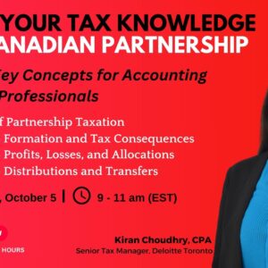 Build Your Tax Knowledge On Canadian Partnership