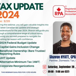 TAX WEBINAR UPDATE 2024