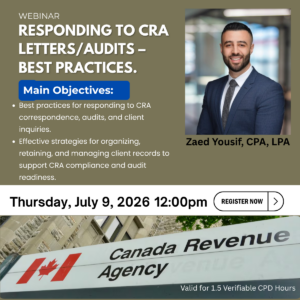 Responding to CRA Letters and Audits – Best Practices